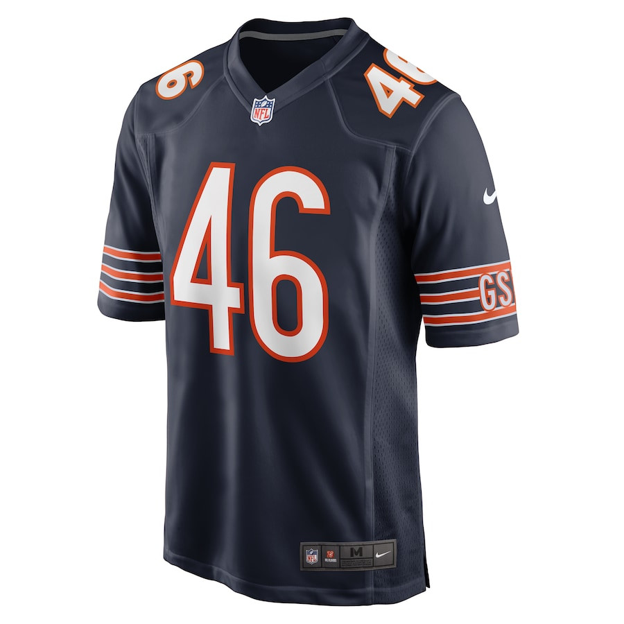 Alternative view of Christian Matthew 46 Chicago Bears Game Men Jersey - Navy JS2633 nicesnker