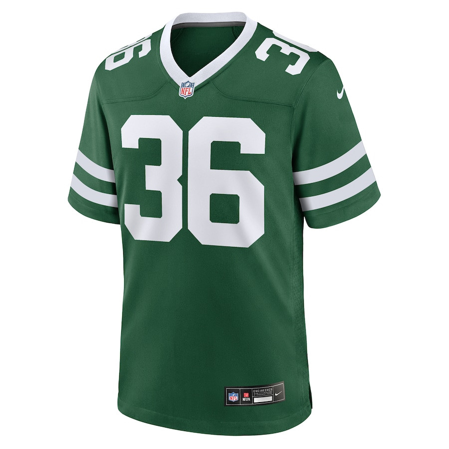 Alternative view of Chuck Clark 36 New York Jets Team Game Men Jersey - Legacy Green JS4167 nicesnker