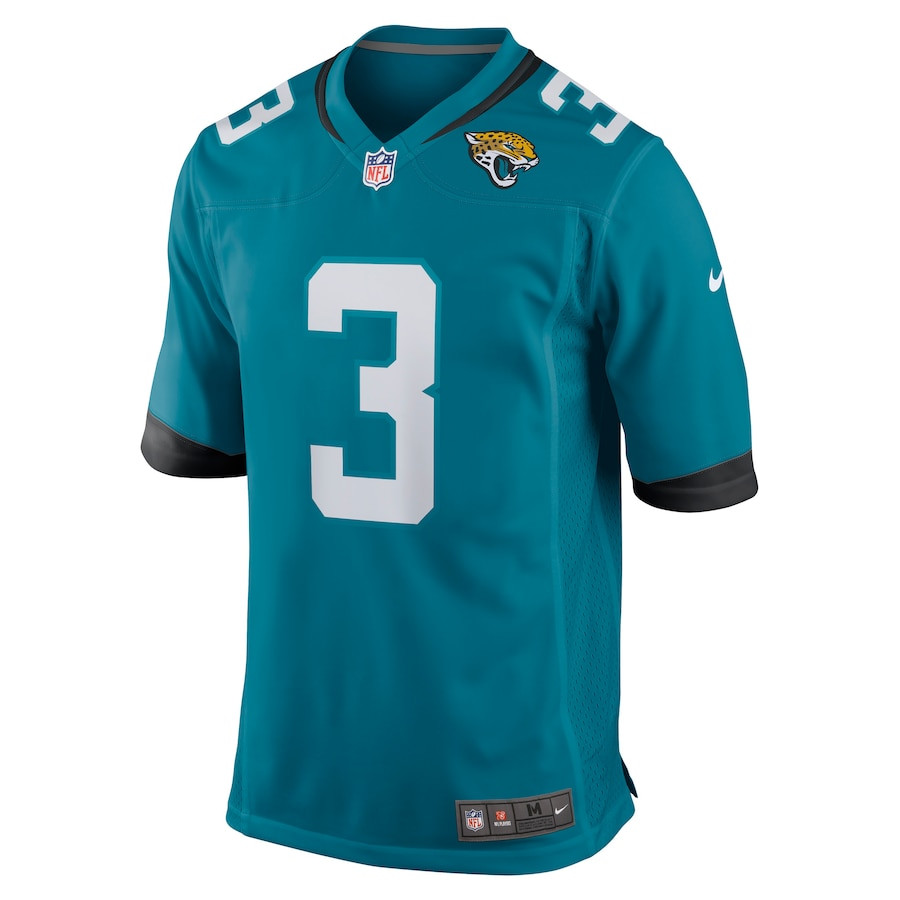 Alternative view of C.J. Beathard 3 Jacksonville Jaguars Men Game Jersey - Teal JS6542 nicesnker