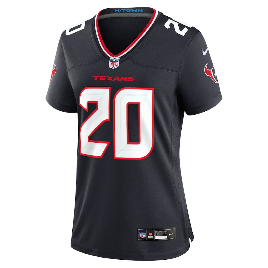 Alternative view of C.J. Henderson 20 Houston Texans Women Team Game Jersey - Navy JS6084 nicesnker