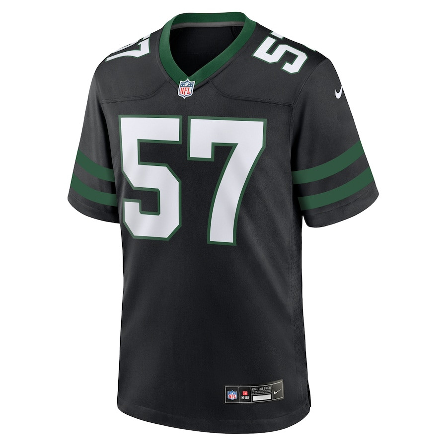Alternative view of C.J. Mosley 57 New York Jets Alternate Game Men Jersey - Legacy Black JS9506 nicesnker