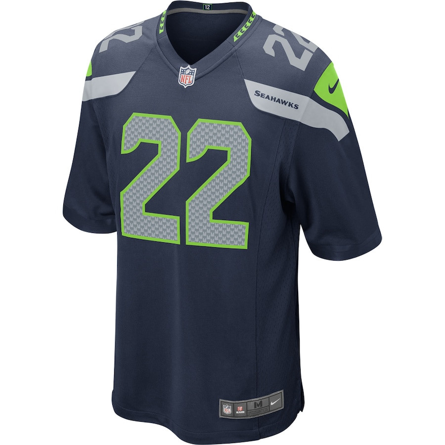 Alternative view of C.J. Prosise 22 Seattle Seahawks YOUTH Game Jersey - College Navy JS2403 nicesnker