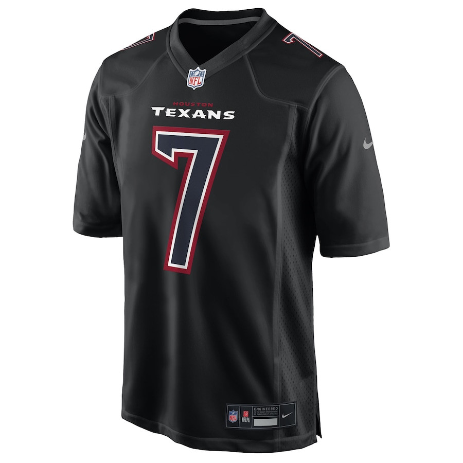 Alternative view of C.J. Stroud 7 Houston Texans Fashion Game Men Jersey - Black JS4578 nicesnker