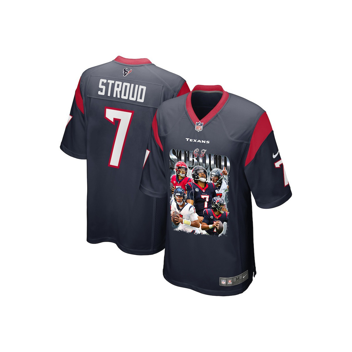 C.J. Stroud 7 Houston Texans The Gunslinger Game YOUTH Jersey - Navy JS4513 nicesnker