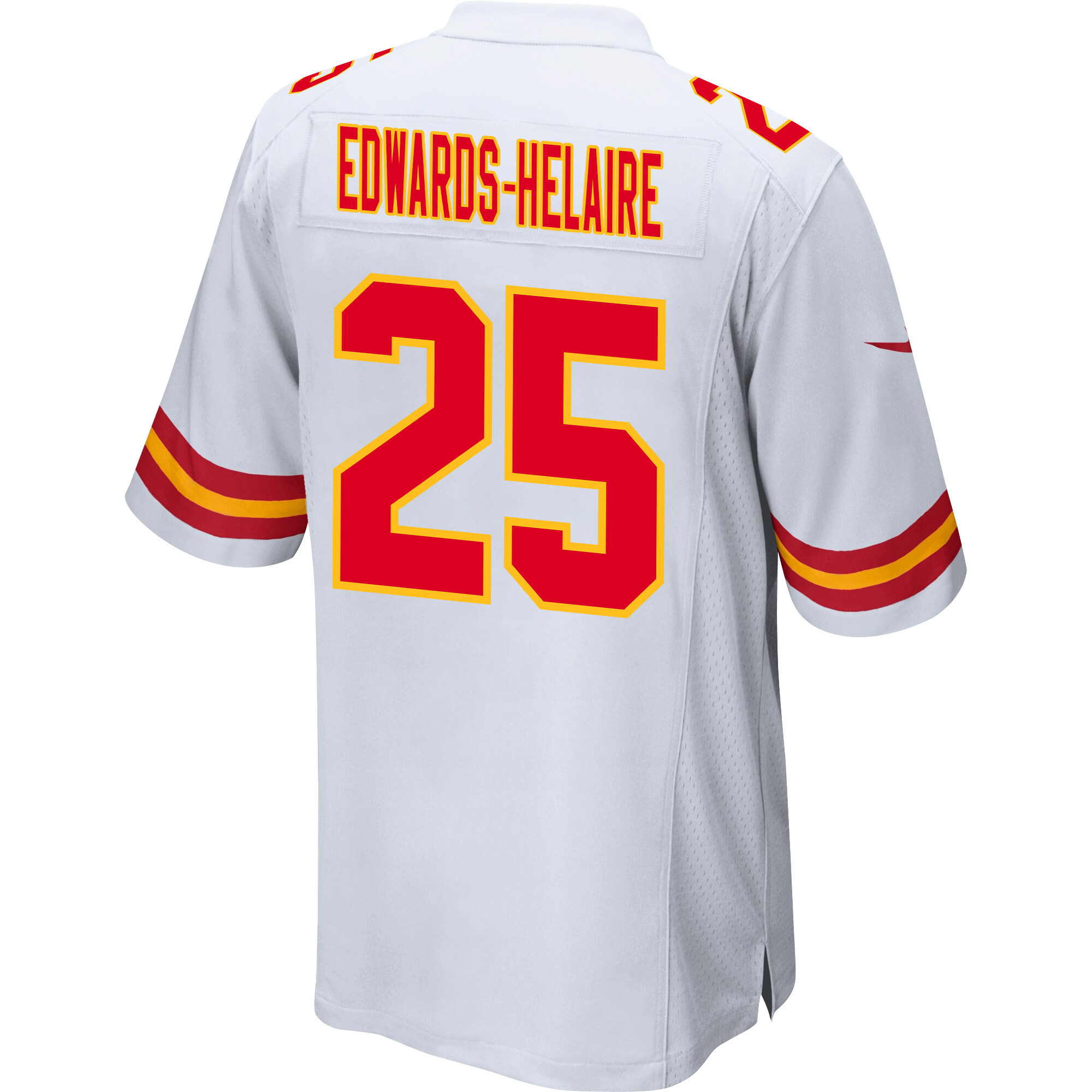 Clyde Edwards-Helaire 25 Kansas City Chiefs Super Bowl LVIII Champions 4X Game Men Jersey - White JS3927 nicesnker - Image 3