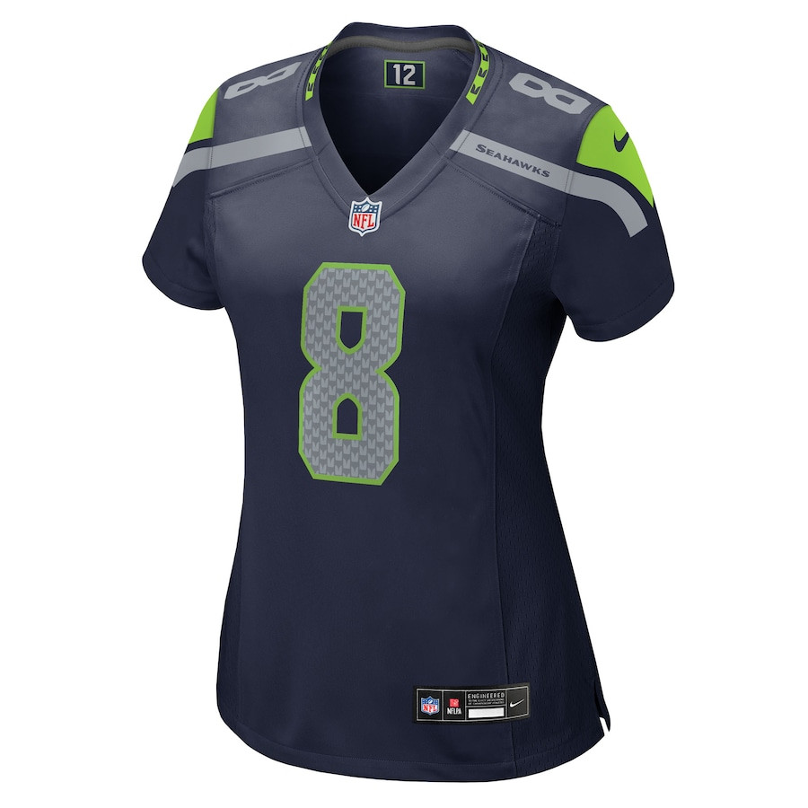Alternative view of Coby Bryant 8 Seattle Seahawks Women's Team Game Jersey - College Navy JS7671 nicesnker