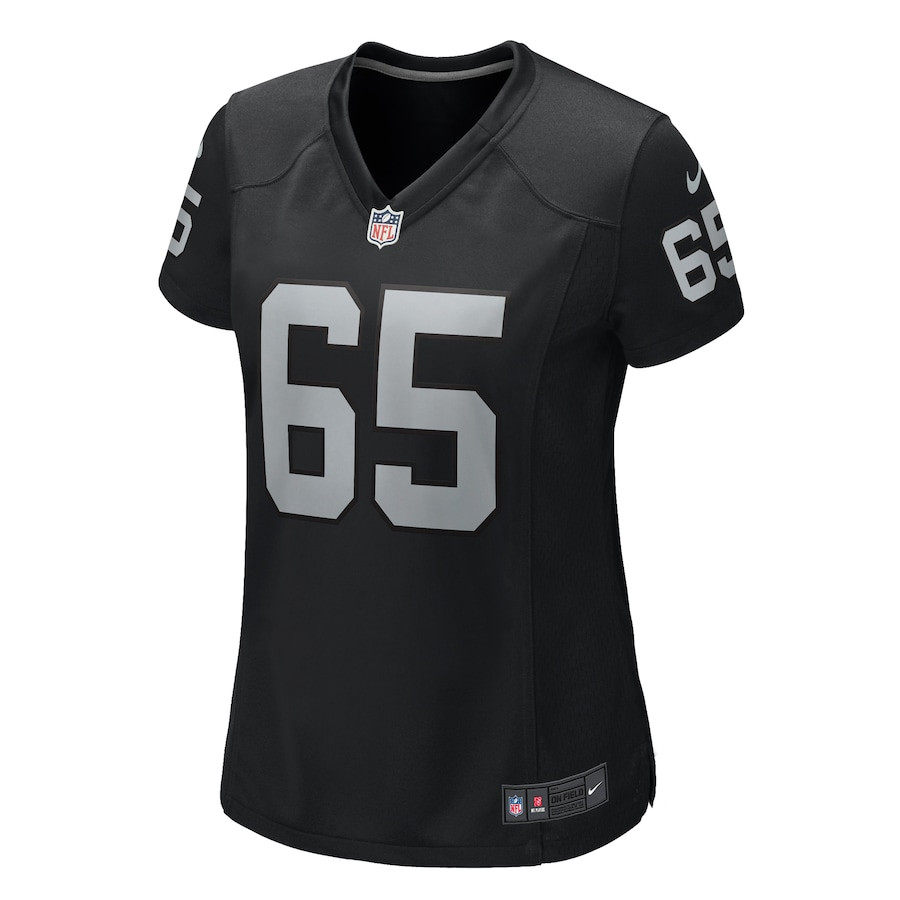 Alternative view of Cody Whitehair 65 Las Vegas Raiders Women's Team Game Jersey - Black JS9316 nicesnker