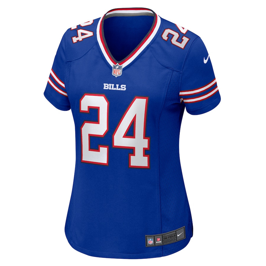 Alternative view of Cole Bishop 24 Buffalo Bills Women's Game Jersey - Royal JS9873 nicesnker