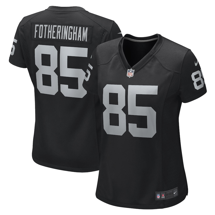 Cole Fotheringham 85 Las Vegas Raiders Women's Team Game Jersey - Black JS5677 nicesnker
