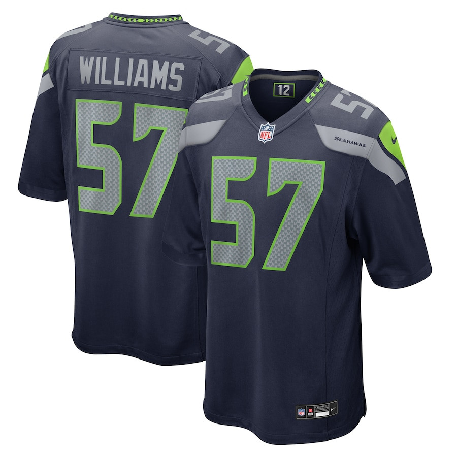Connor Williams 57 Seattle Seahawks Game Men Jersey - College Navy JS3643 nicesnker
