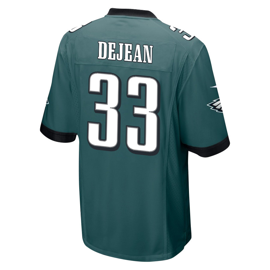 Alternative view of Cooper DeJean 33 Philadelphia Eagles Super Bowl LIX Champions Patch Game Men Jersey - Midnight Green JS4816 nicesnker