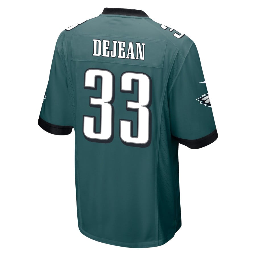 Alternative view of Cooper DeJean 33 Philadelphia Eagles Super Bowl LIX Champions Patch 'New Orleans - Where Legends Are Made' EMBROIDERED Game Men Jersey - Midnight Green JS4137 nicesnker
