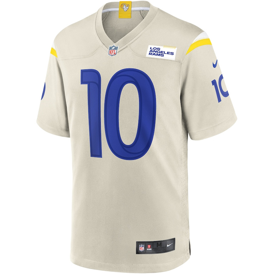 Alternative view of Cooper Kupp 10 Los Angeles Rams Men Game Jersey - Bone JS2959 nicesnker