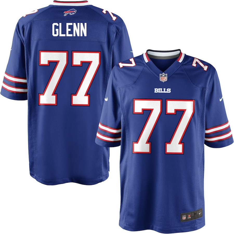 Cordy Glenn 77 Buffalo Bills YOUTH Team Color Game Jersey JS7031 nicesnker