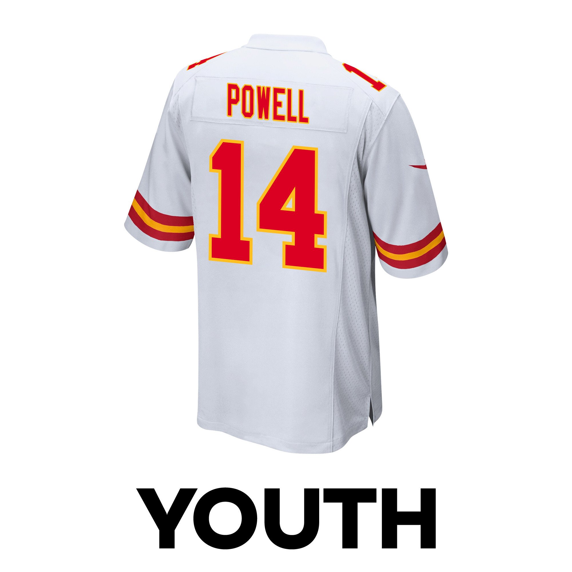 Cornell Powell 14 Kansas City Chiefs Super Bowl LVIII Champions 4 Stars Patch Game YOUTH Jersey - White JS3828 nicesnker - Image 3