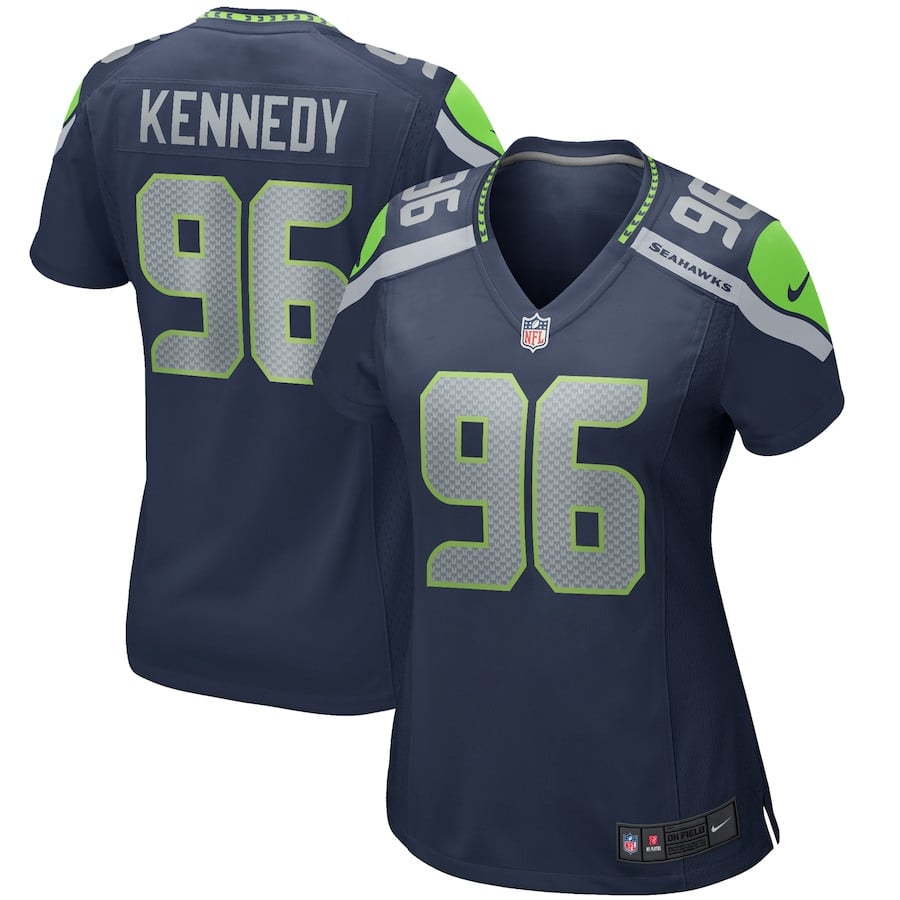 Cortez Kennedy 96 Seattle Seahawks Women Game Retired Jersey - College Navy JS7128 nicesnker
