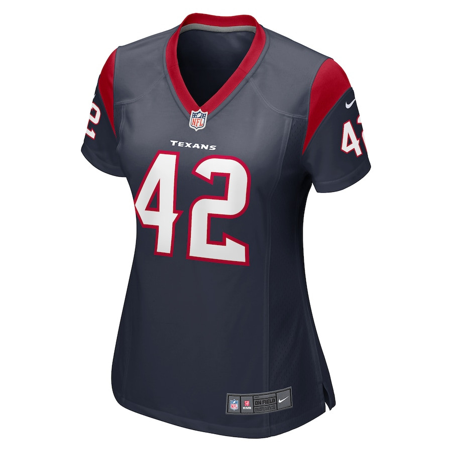 Alternative view of Cory Littleton 42 Houston Texans Women Team Color Jersey - Navy JS7634 nicesnker