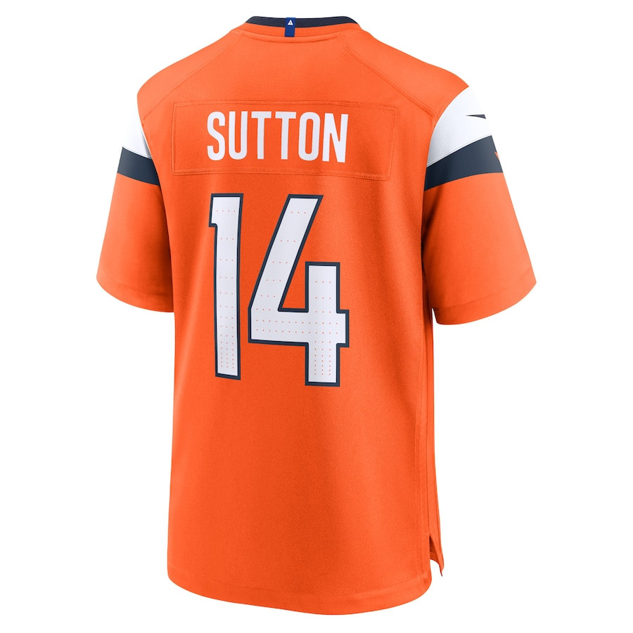 Courtland Sutton 14 Denver Broncos Game Men Jersey - Orange JS6029 nicesnker - Image 3