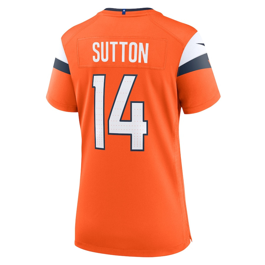 Courtland Sutton 14 Denver Broncos Women Game Jersey - Orange JS4424 nicesnker - Image 3