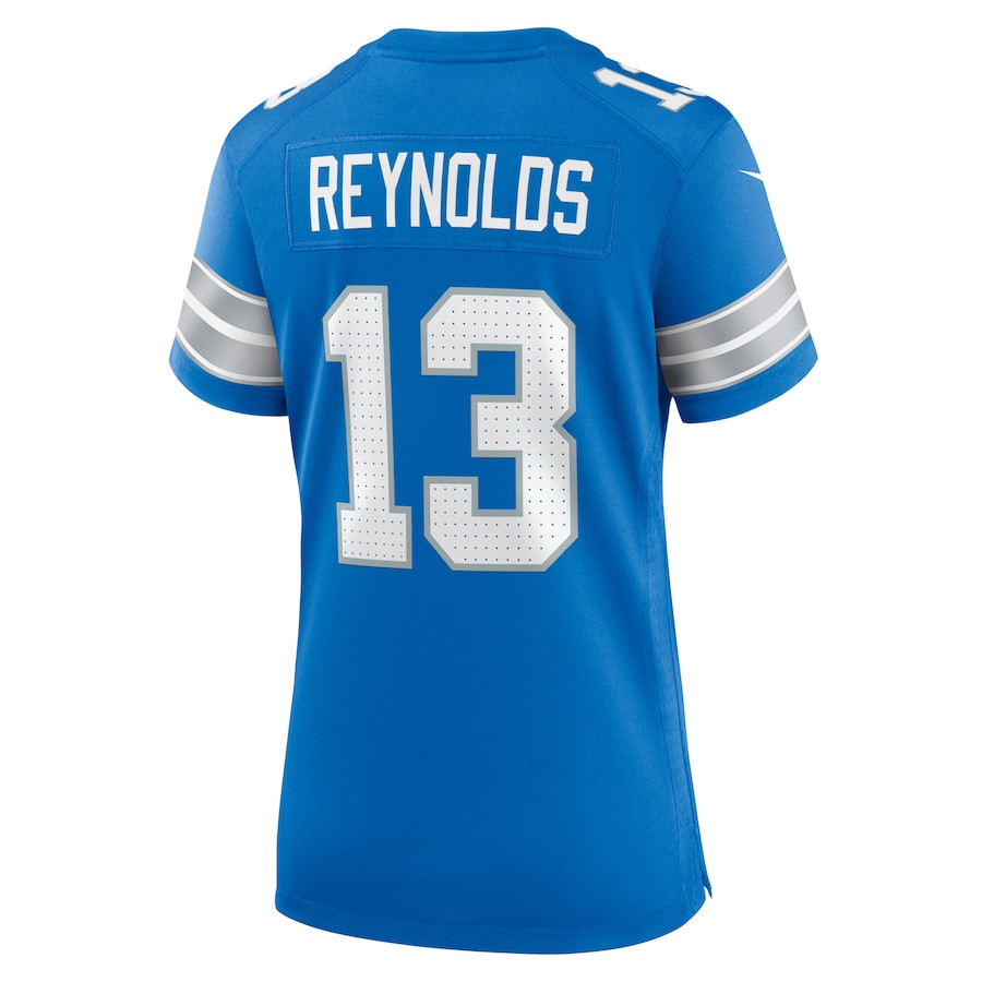 Craig Reynolds 13 Detroit Lions Women's Team Game Jersey - Blue JS3051 nicesnker - Image 3
