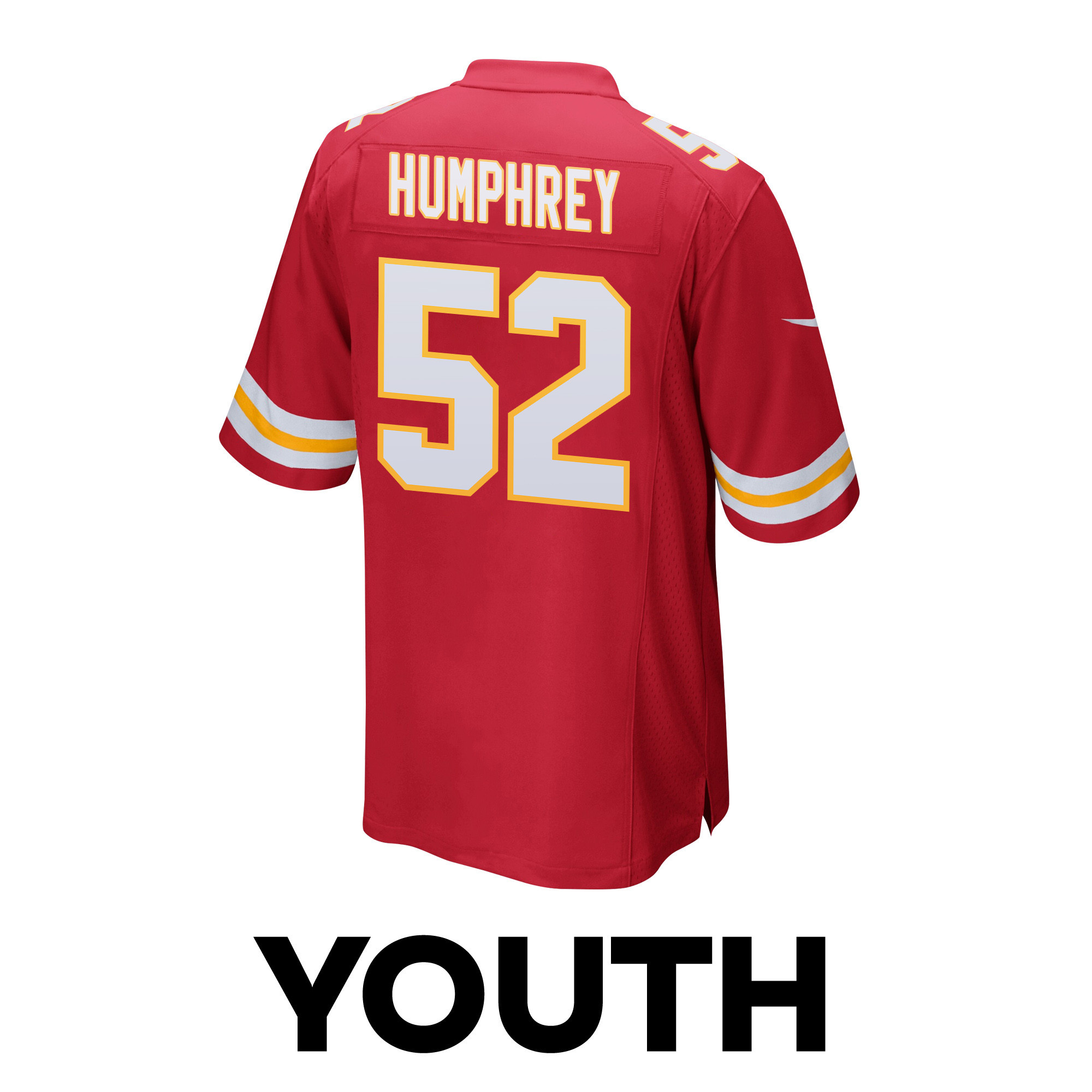 Creed Humphrey 52 Kansas City Chiefs Super Bowl LVIII Champions 4X Game YOUTH Jersey - Red JS8311 nicesnker - Image 3