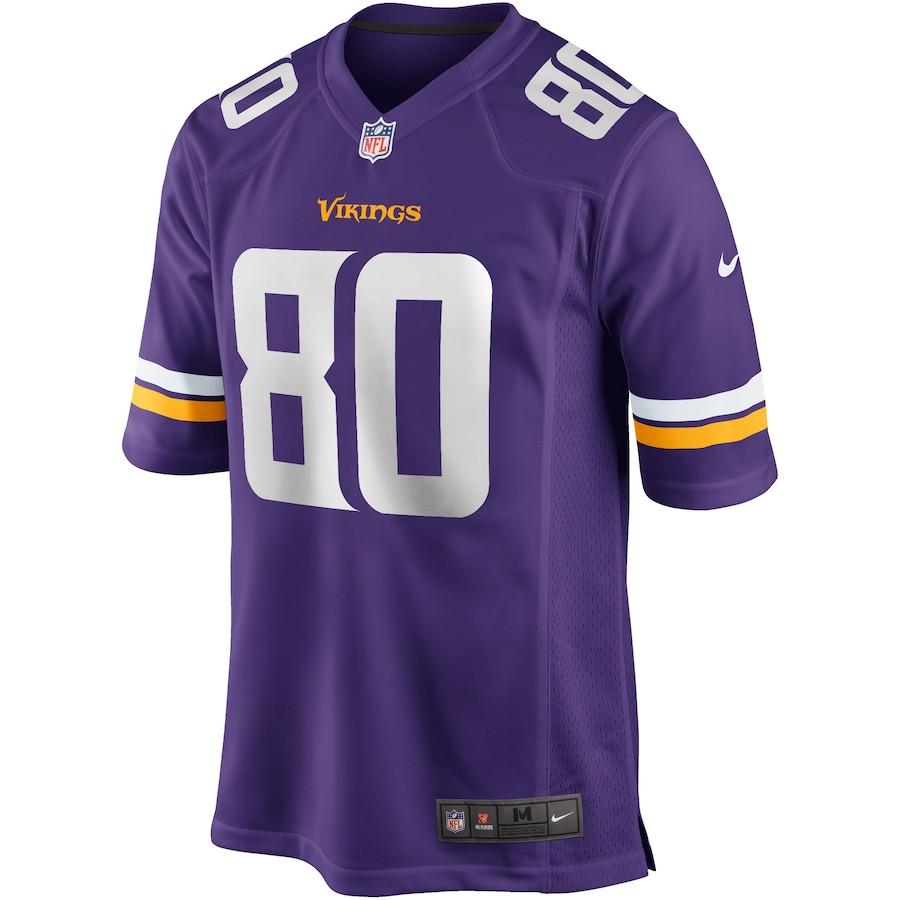 Alternative view of Cris Carter 80 Minnesota Vikings Men Game Retired Jersey - Purple JS1327 nicesnker