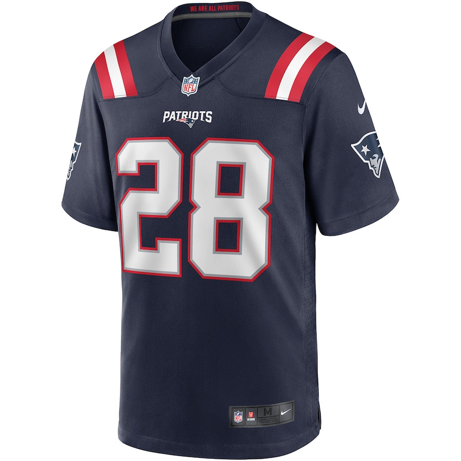 Alternative view of Curtis Martin 28 New England Patriots Men Game Retired Jersey - Navy JS6901 nicesnker