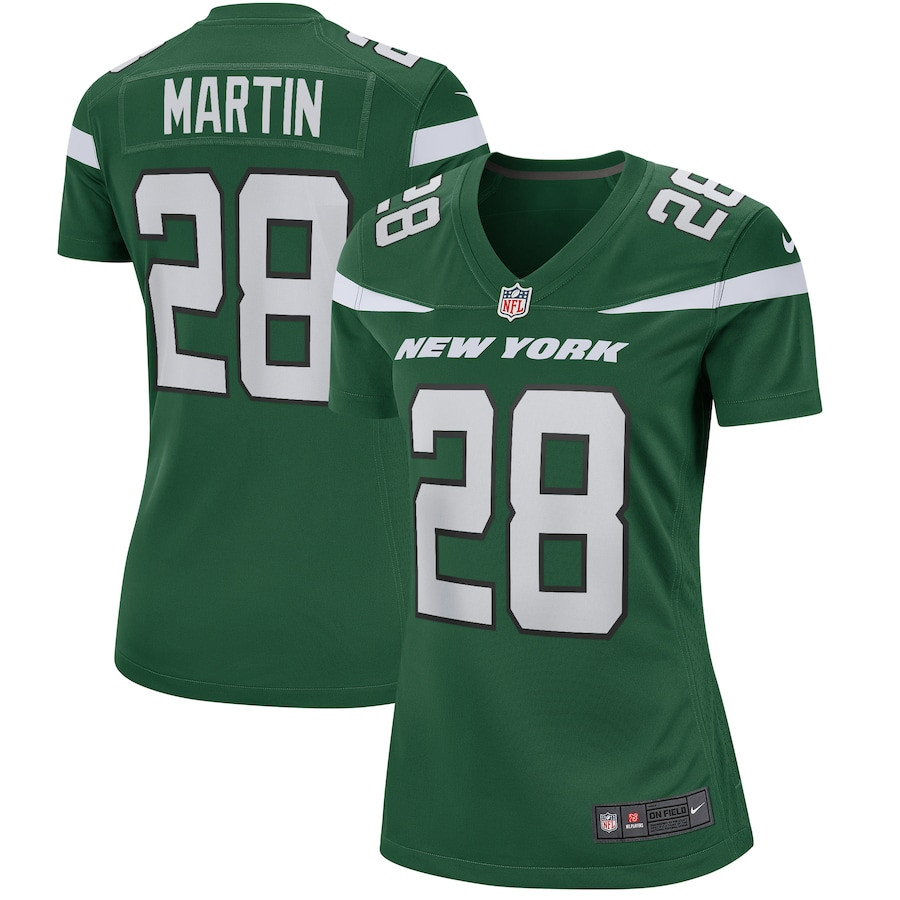 Curtis Martin 28 New York Jets Women Game Retired Jersey - Gotham Green JS6257 nicesnker
