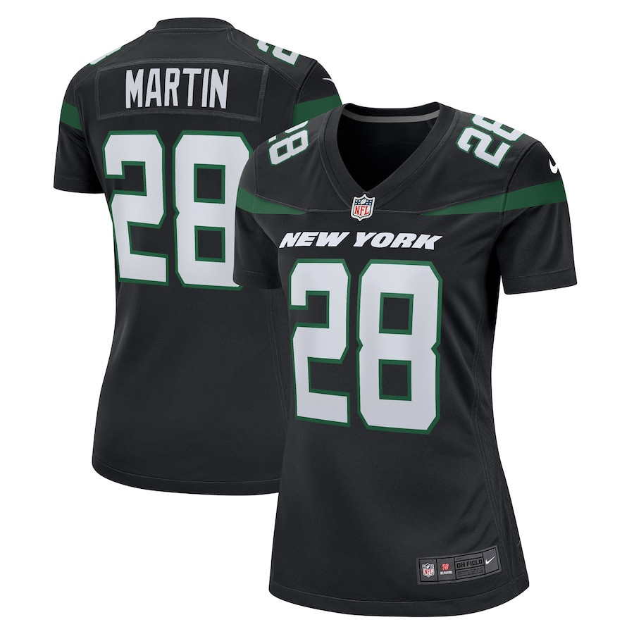 Curtis Martin 28 New York Jets Women Retired Jersey - Black JS4725 nicesnker
