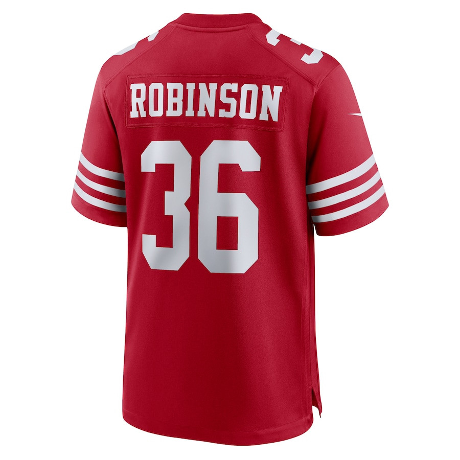 Curtis Robinson 36 San Francisco 49ers Game Men Jersey - Scarlet JS2031 nicesnker - Image 3
