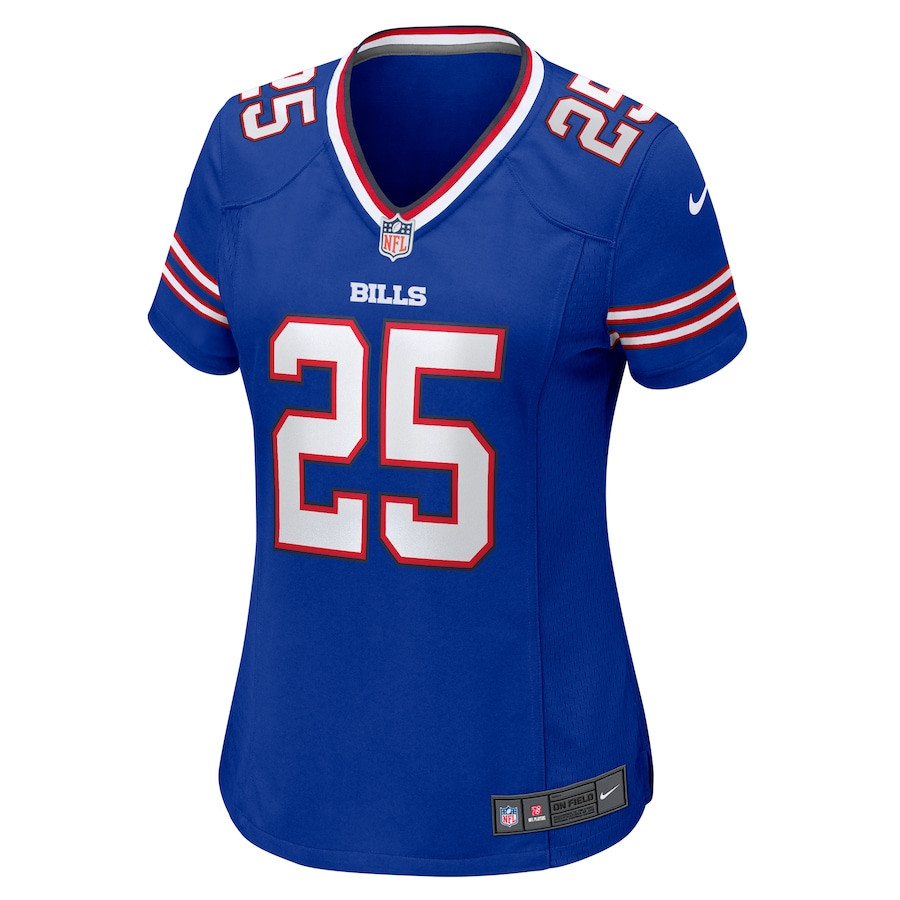 Alternative view of Daequan Hardy 25 Buffalo Bills Women's Game Jersey - Royal JS2036 nicesnker