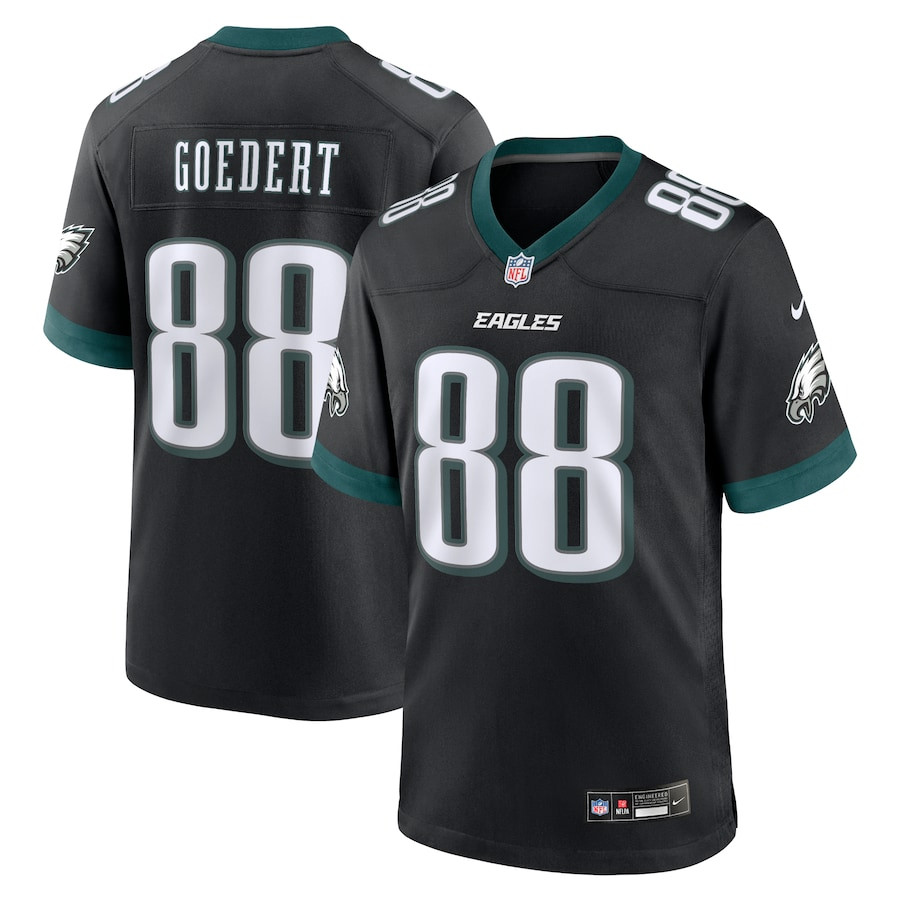 Dallas Goedert 88 Philadelphia Eagles Alternate Game Men Jersey - Black JS4741 nicesnker