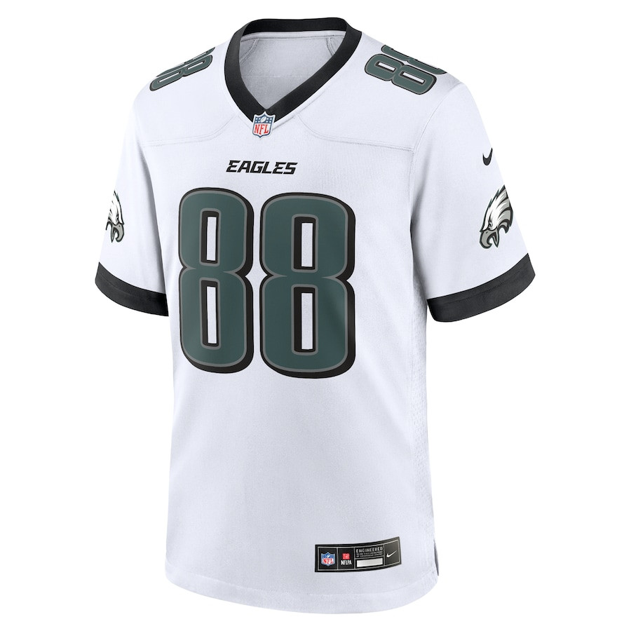 Alternative view of Dallas Goedert 88 Philadelphia Eagles Nike White Game Men Jersey - White JS8120 nicesnker