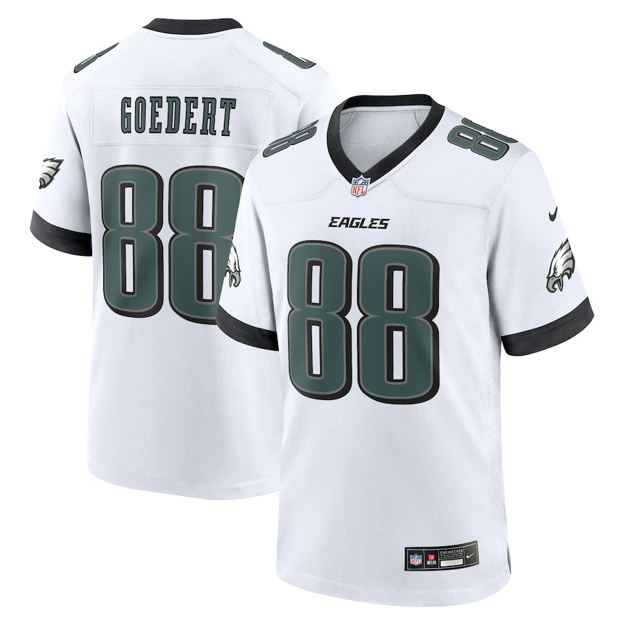 Dallas Goedert 88 Philadelphia Eagles Nike White Game Men Jersey - White JS8120 nicesnker