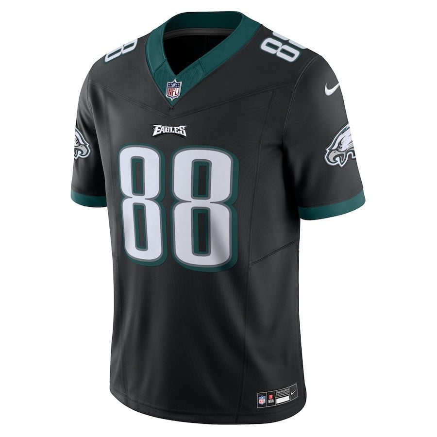 Alternative view of Dallas Goedert 88 Philadelphia Eagles Vapor F.U.S.E. Limited Jersey - Black JS6205 nicesnker