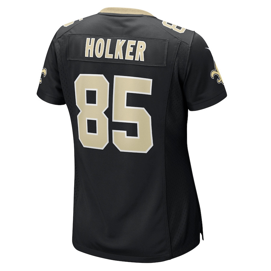 Dallin Holker 85 New Orleans Saints Women's Game Jersey - Black JS6489 nicesnker - Image 3