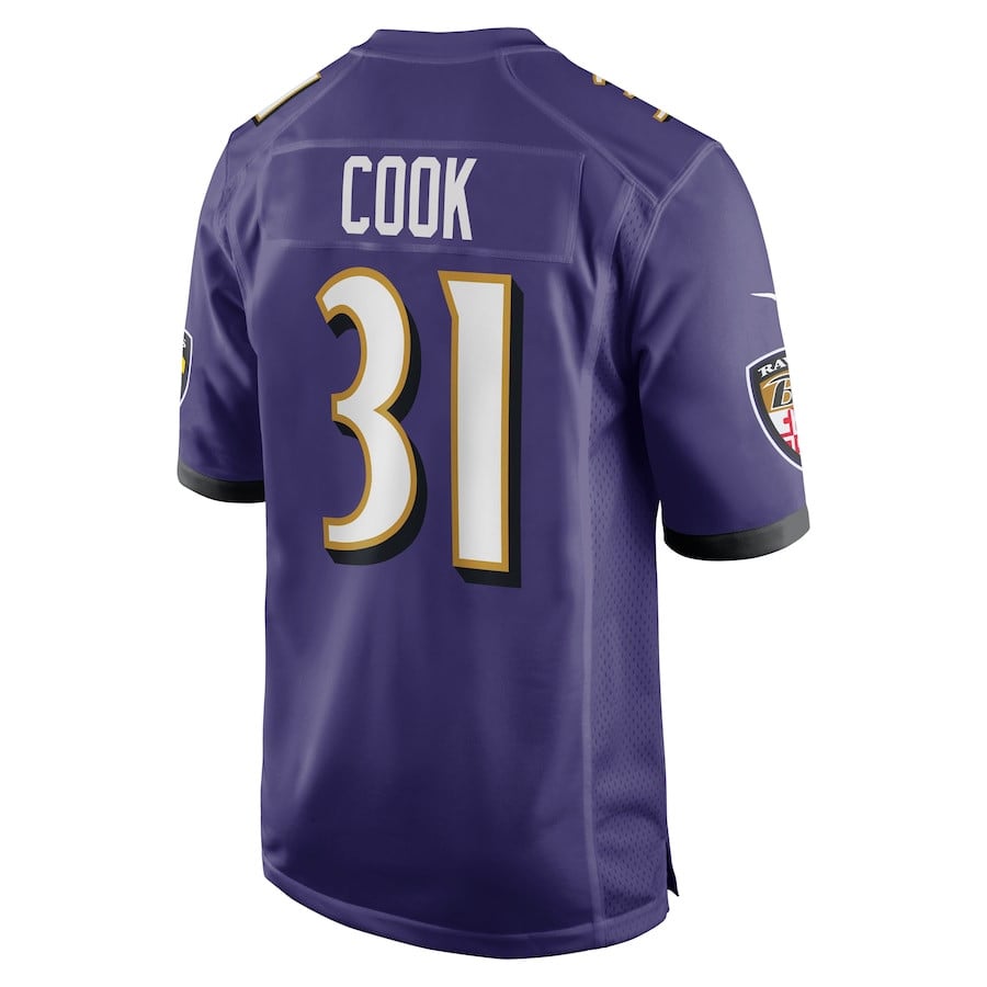 Dalvin Cook 31 Baltimore Ravens Game Men Jersey - Purple JS3516 nicesnker - Image 3
