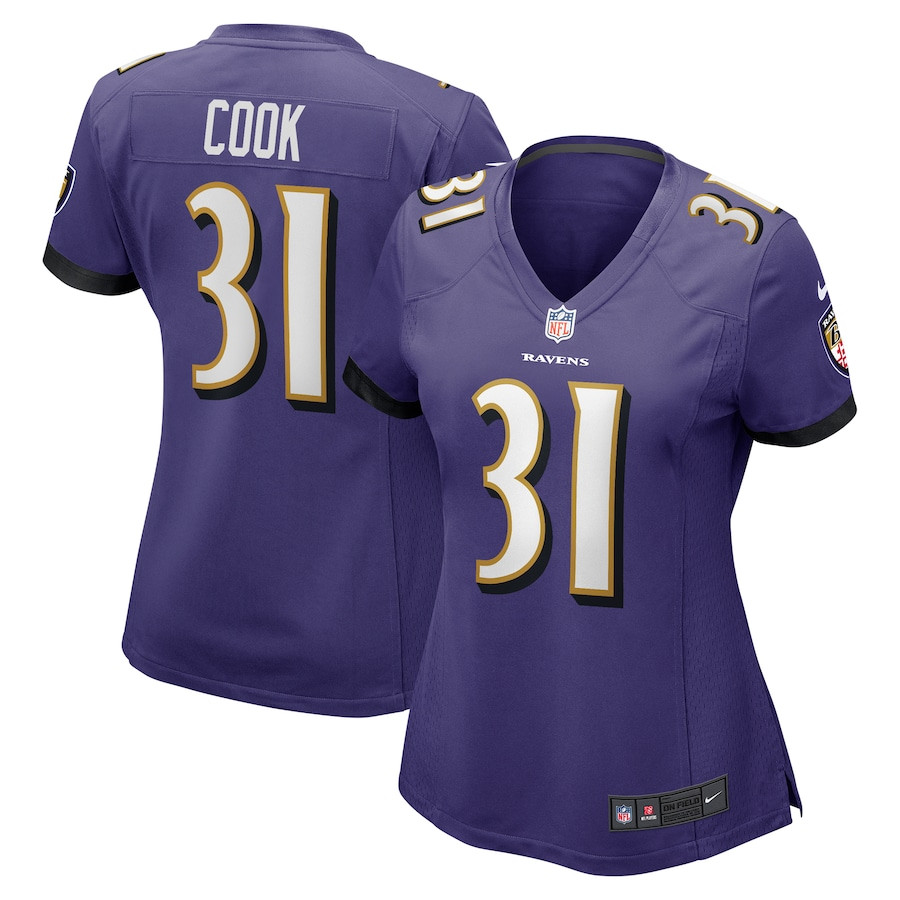 Dalvin Cook 31 Baltimore Ravens Women Game Jersey - Purple JS7553 nicesnker