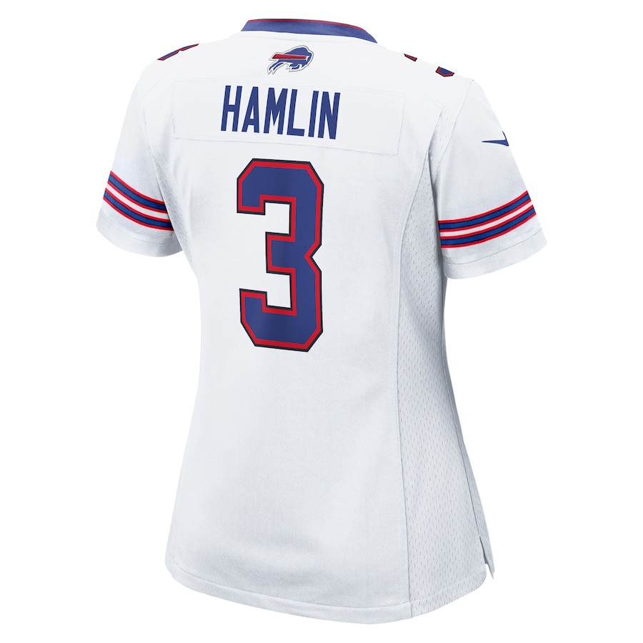 Damar Hamlin 3 Buffalo Bills Women's Game Jersey - White JS8828 nicesnker - Image 3