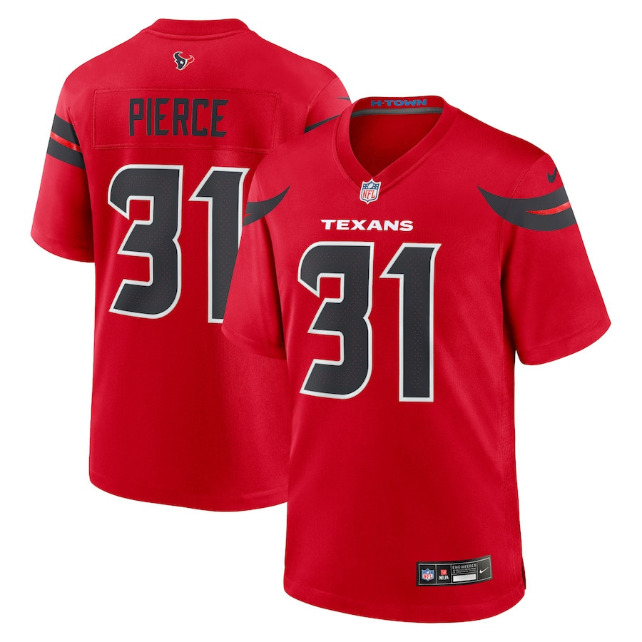 Dameon Pierce 31 Houston Texans Game Jersey - Men, Red JS7009 nicesnker