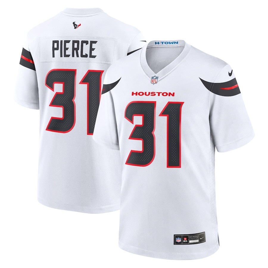 Dameon Pierce 31 Houston Texans Game Jersey - Men, White JS2654 nicesnker