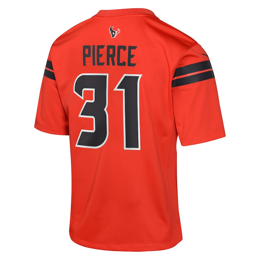 Dameon Pierce 31 Houston Texans Youth Alternate Game Jersey - Red JS2584 nicesnker - Image 3