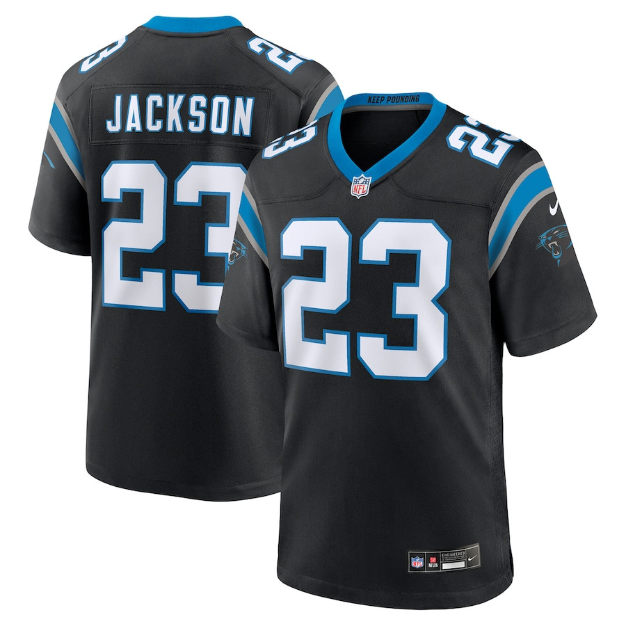 Dane Jackson 23 Carolina Panthers Game Men Jersey - Black JS2736 nicesnker