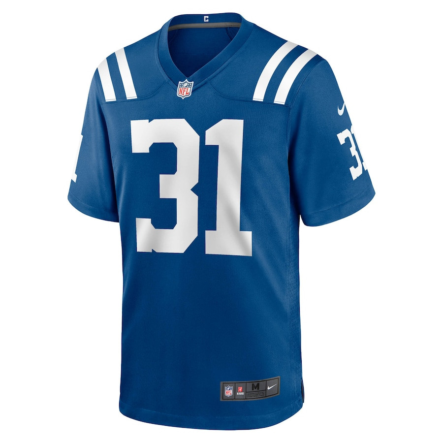 Alternative view of Daniel Scott 31 Indianapolis Colts Game Men Jersey - Royal JS5069 nicesnker