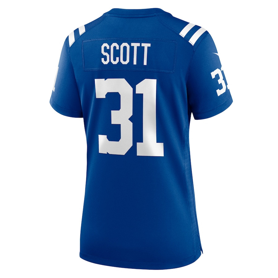 Daniel Scott 31 Indianapolis Colts Women's Game Jersey - Royal JS1908 nicesnker - Image 3