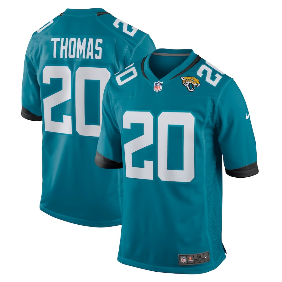 Daniel Thomas 20 Jacksonville Jaguars Men Game Jersey - Teal JS2108 nicesnker