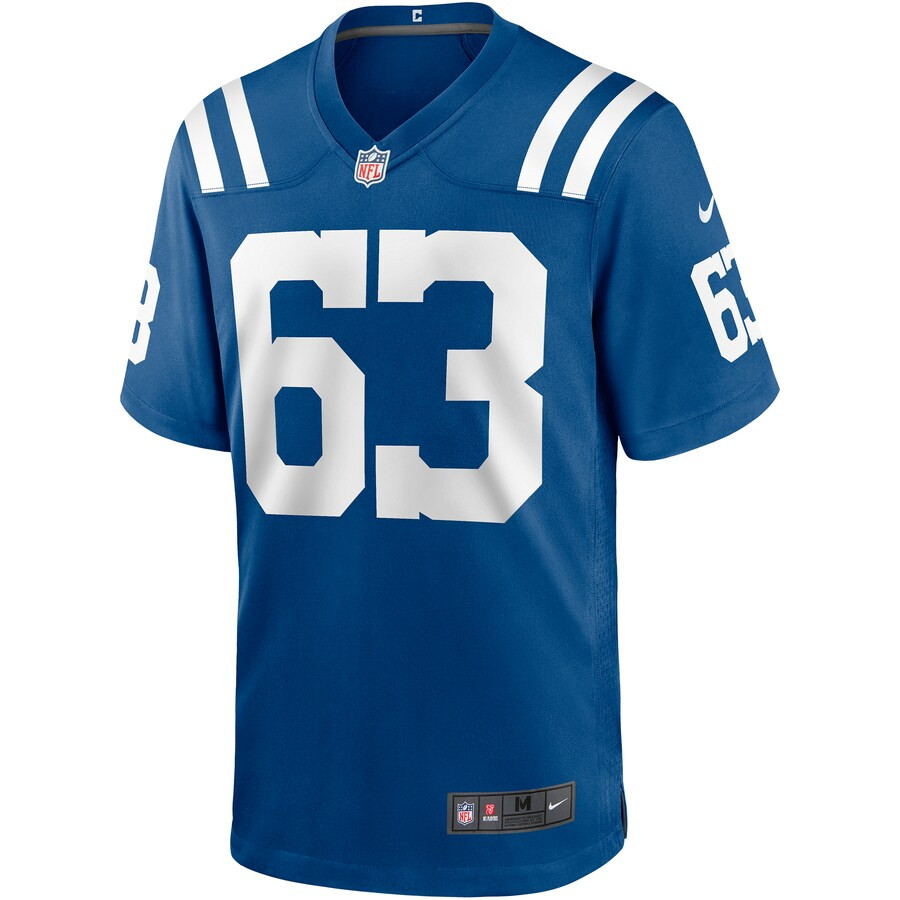 Alternative view of Danny Pinter 63 Indianapolis Colts Men Game Jersey - Royal JS6002 nicesnker