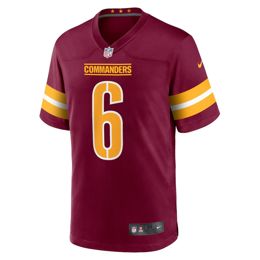 Alternative view of Dante Fowler Jr. 6 Washington Commanders Game Men Jersey - Burgundy JS9574 nicesnker