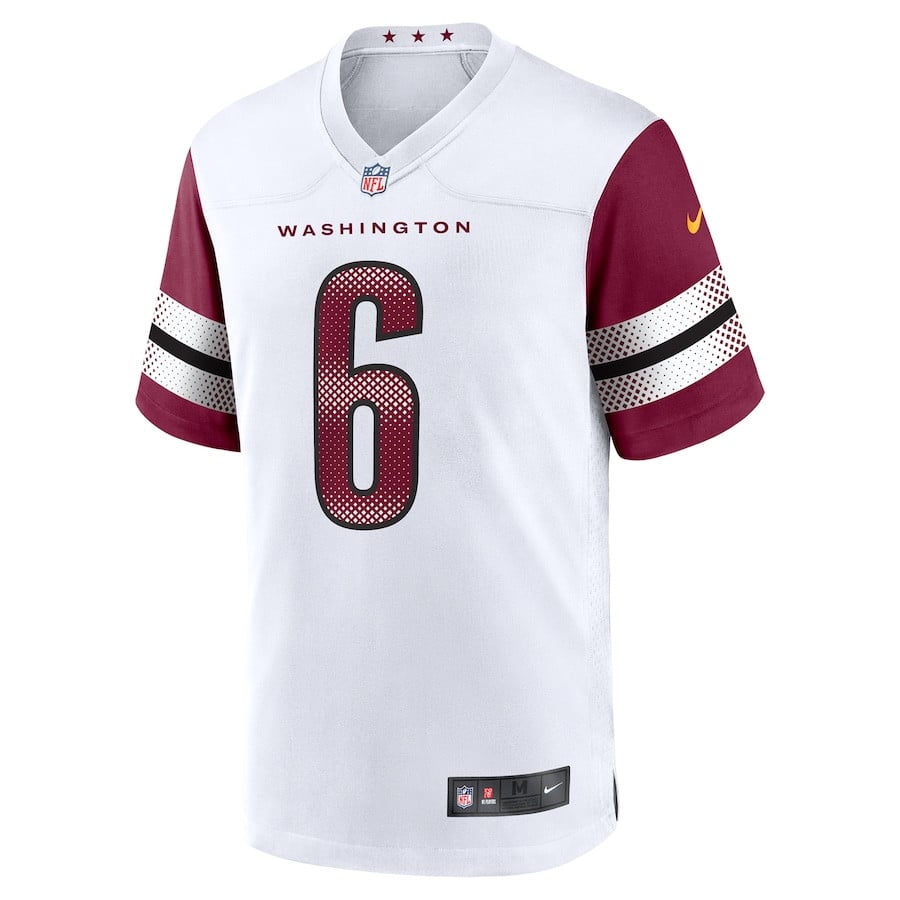 Alternative view of Dante Fowler Jr. 6 Washington Commanders Game Men Jersey - White JS6014 nicesnker