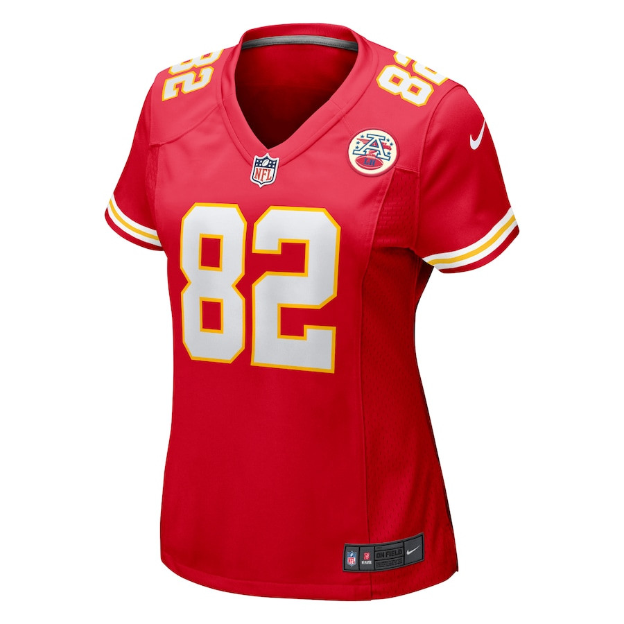 Alternative view of Dante Hall 82 Kansas City Chiefs Women's Retired Game Jersey - Red JS7501 nicesnker
